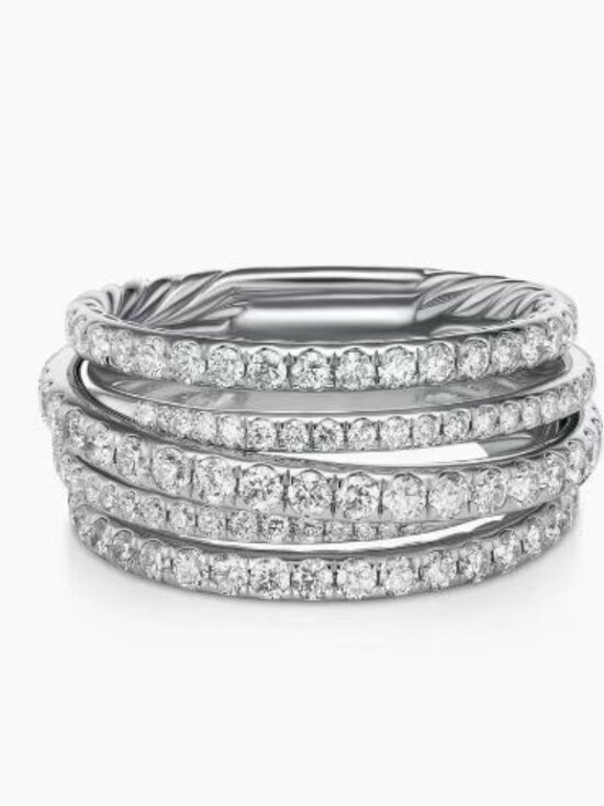 DAVID YURMAN. Jewelry - 💯💯💯David Yurman full diamond cross ring. Sizes: 6-7-8-9